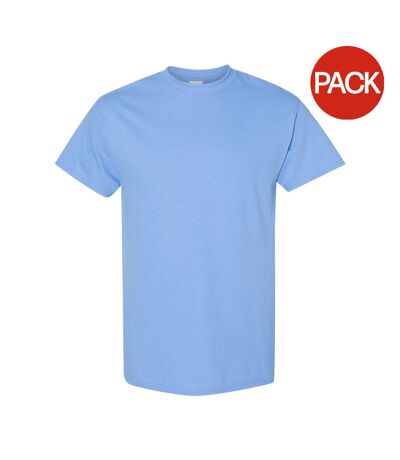 Lot de 5  t-shirts manches courtes hommes bleu Gildan