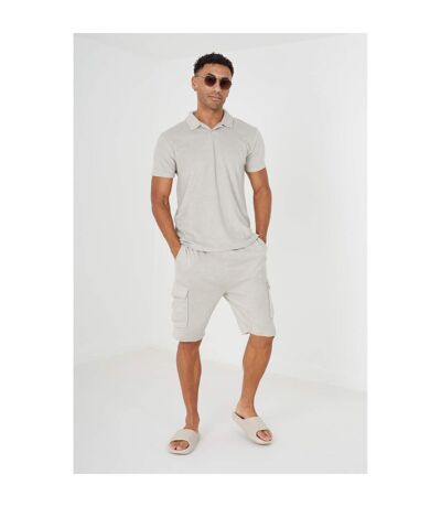 Mens Erikson Cargo Shorts Light Stone Brave Soul