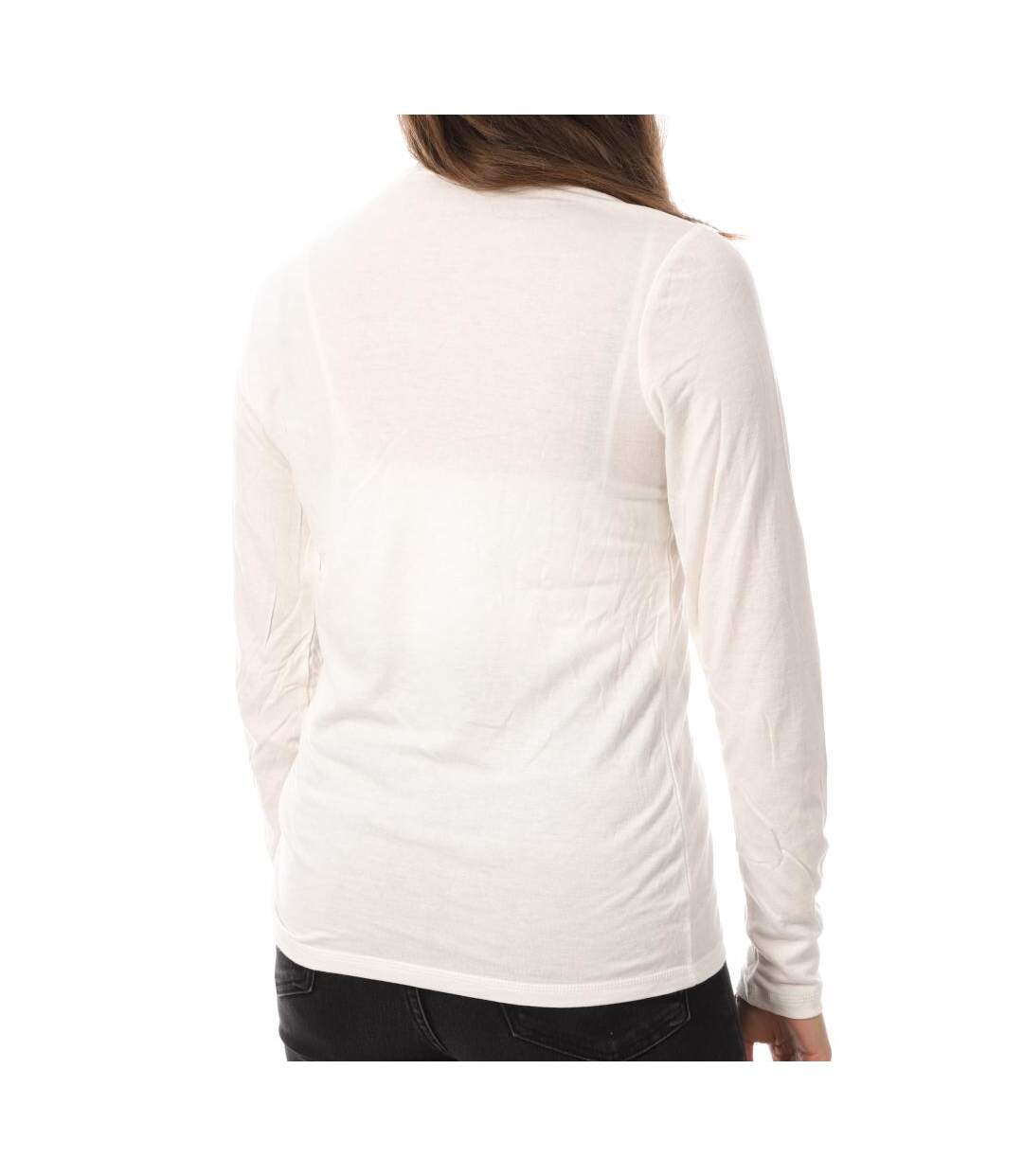 T-Shirt Manches Longues Blanc Femme JDY Suma - S