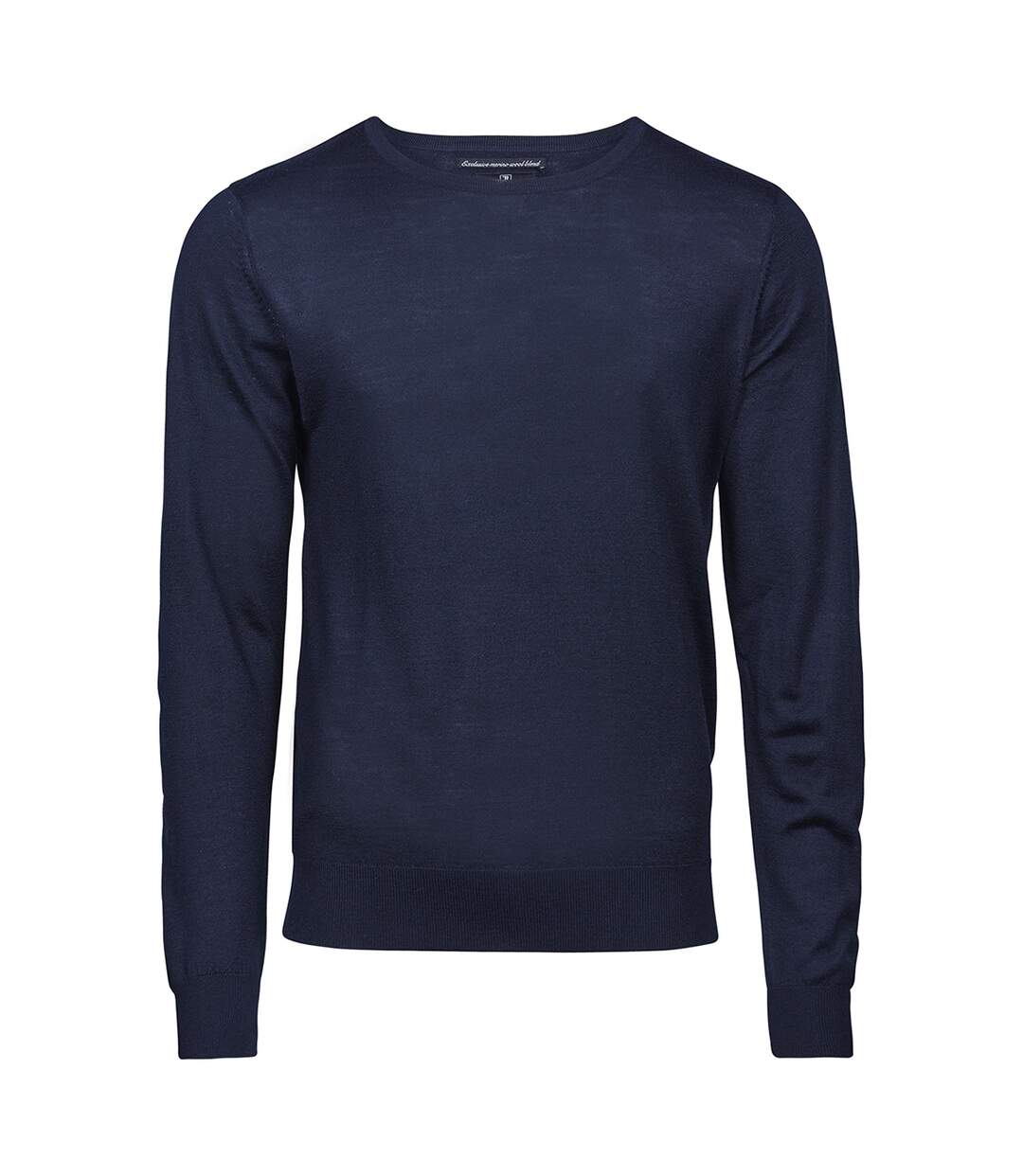 Pull laine homme bleu marine Tee Jays-1