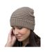 Result Winter Essentials Unisex Adult Braided Fleece Lined Beanie (Fennel) - UTPC5951