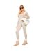 Combinaison Manches Longues Femme Blanc Cassé Missy Empire-1