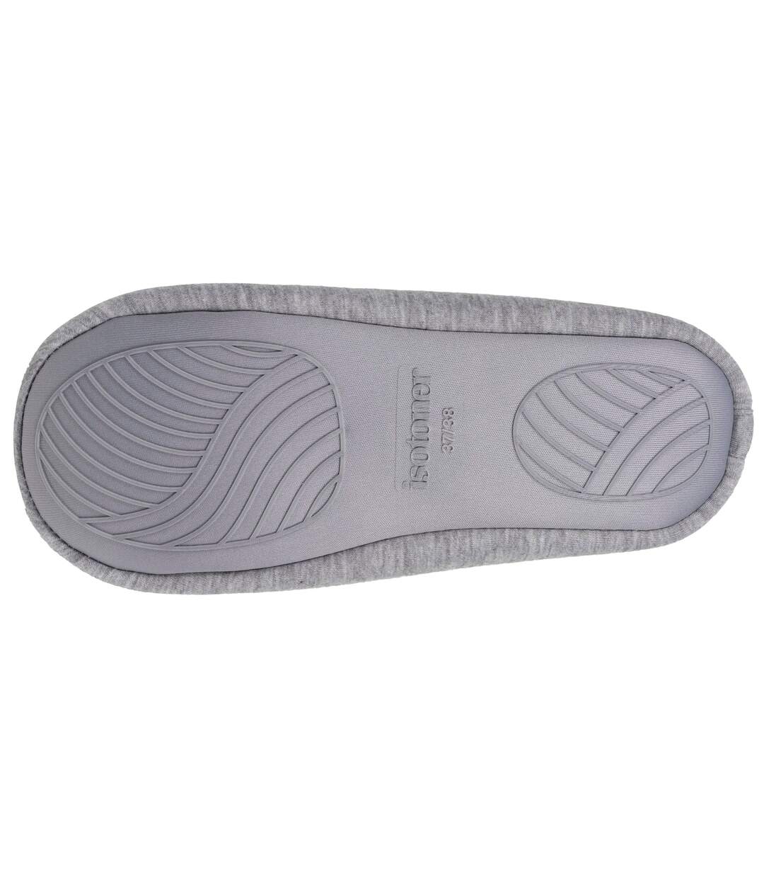 Isotoner Chaussons extra-light Ballerines femme jersey, semelle gomme antidérapante-5