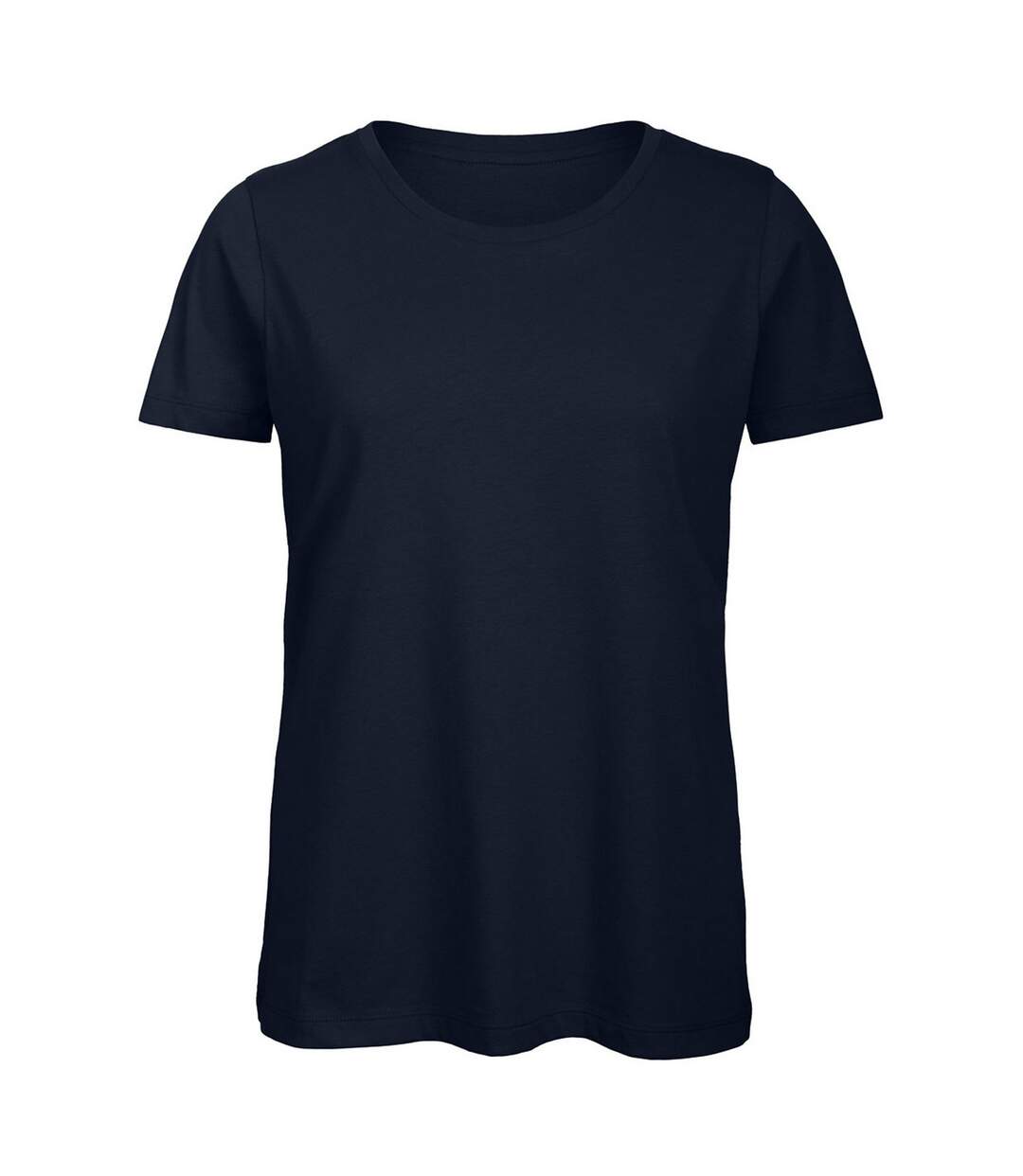 T-shirt en coton bio femme bleu marine B&C-1