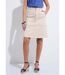 Jupe courte droite poches cargo coton stretch-1