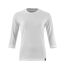 Womens/ladies Crossover 3/4 Sleeve T-shirt White Mascot-1