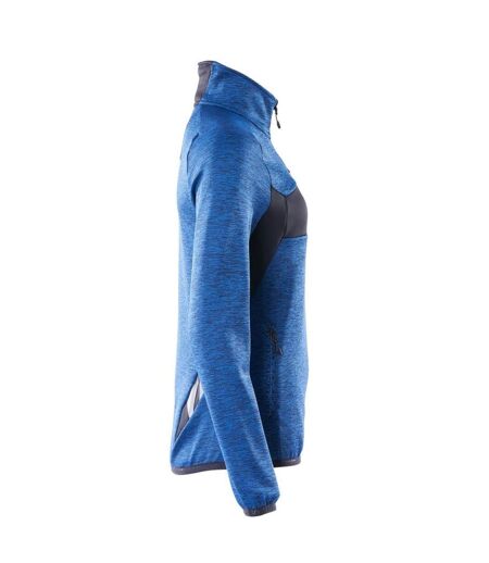 Unisex Adult Accelerate Half Zip Jumper Azure Blue Dark Navy Mascot