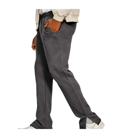 Mens Blended Core Ringspun Cotton Regular Jogging Bottoms Charcoal Casual Classics