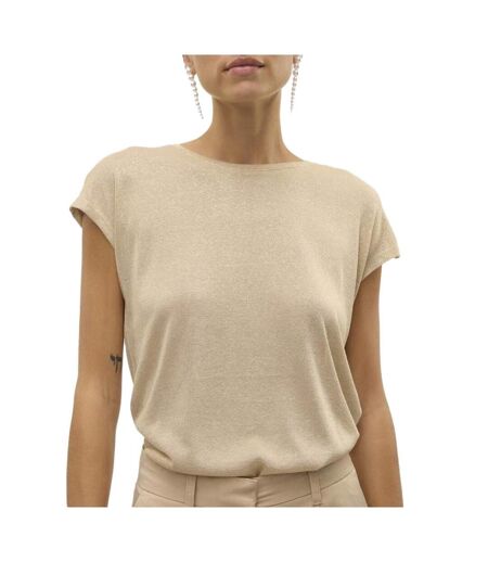 T-Shirt beige femme vero moda sarah