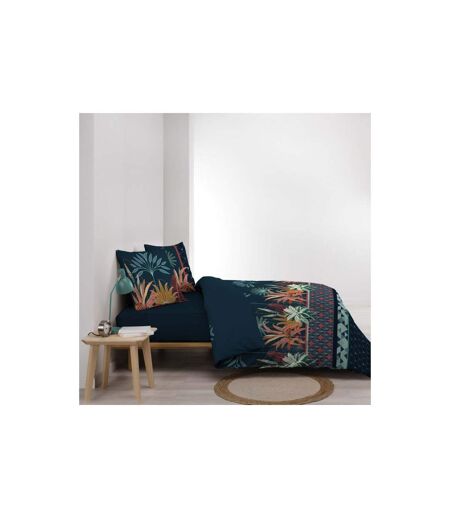 Parure de Lit 3 Pièces Floriana 240x220cm Bleu
