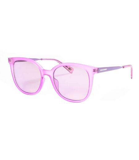 Women's acetate sunglasses with round shape SE6099S Skechers