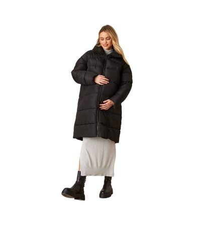 Dorothy Perkins Womens/Ladies Longline Padded Maternity Coat (Black) - UTDP550