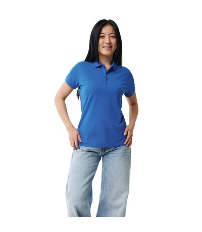 Womens/ladies Yosemite Pique Polo Shirt Royal Blue Iqoniq