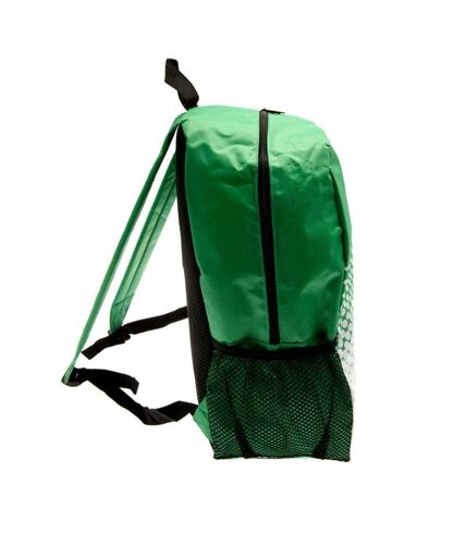 Celtic FC Official Fade Soccer Crest Design Backpack (Green/White) (One Size)