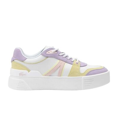Womens/ladies l002 evo trainers white/pink Lacoste