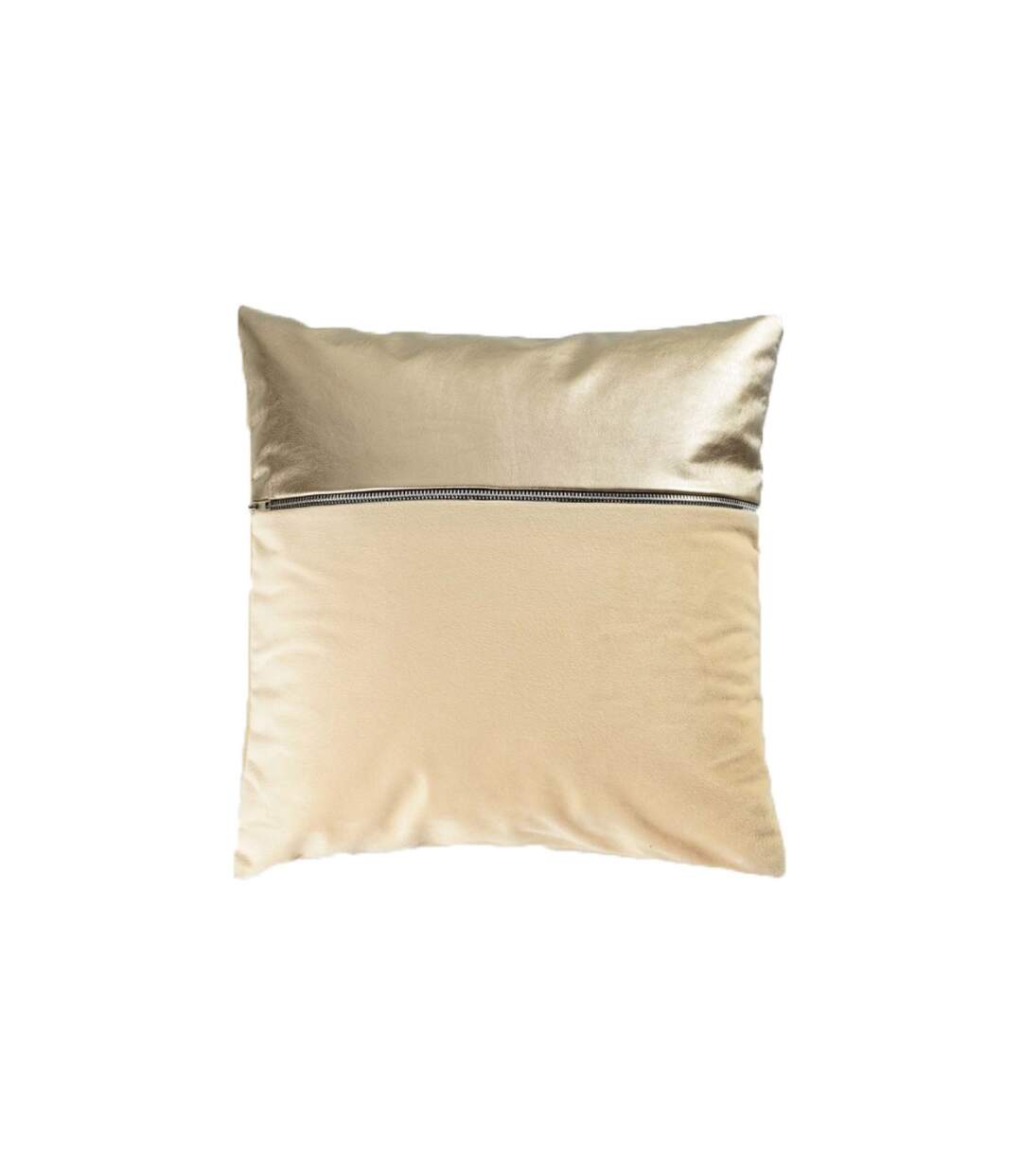 Housse de Coussin Velours Aston 40x40cm Jaune & Or-2