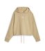 Sweat à Capuche Beige Femme Puma Cropped - M