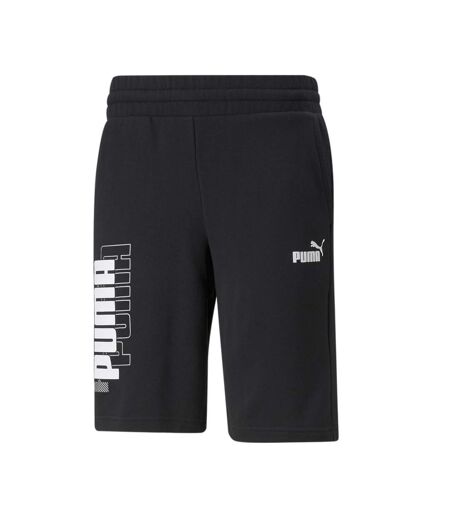 Short Jogging Noir Homme Puma Power Logo
