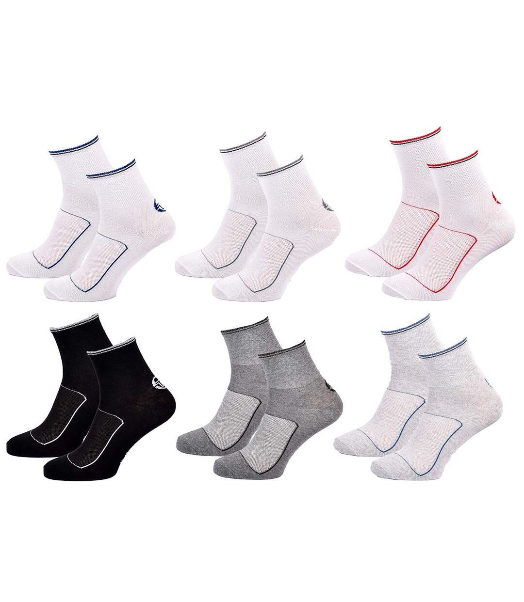 Chaussettes SERGIO TACCHINI QUARTER 6 Pcs 2720-1