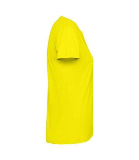 Womens/ladies Estoril Short-sleeved T-shirt Fluorescent Yellow Roly