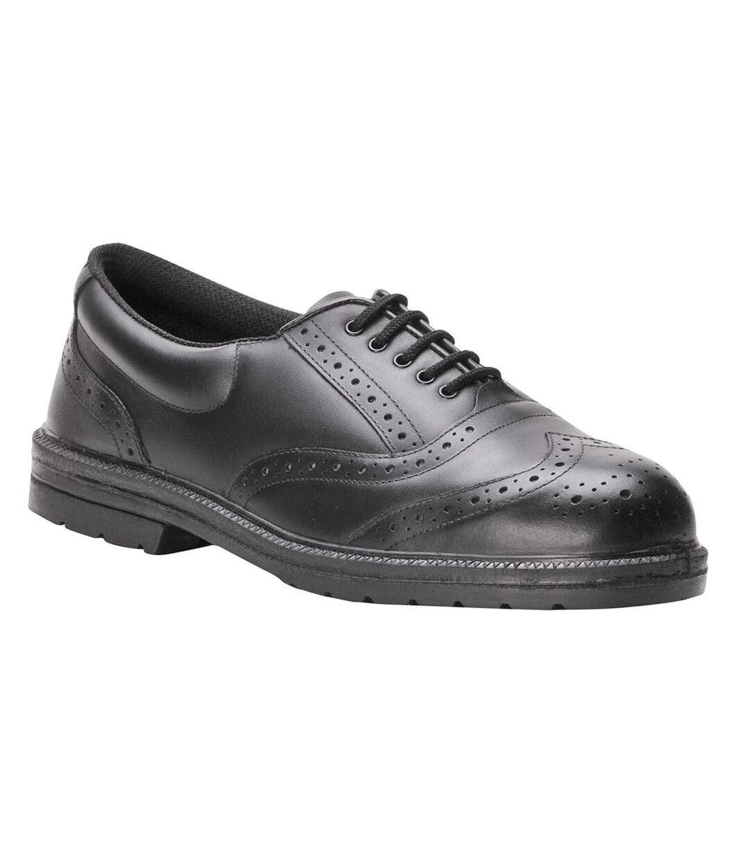 Mens steelite executive leather brogues black Portwest-1