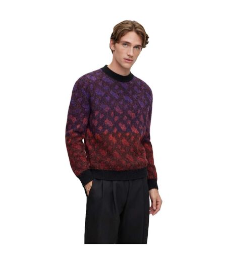 Pull Motif/style Géométrique Homme Noir Mélange Boss