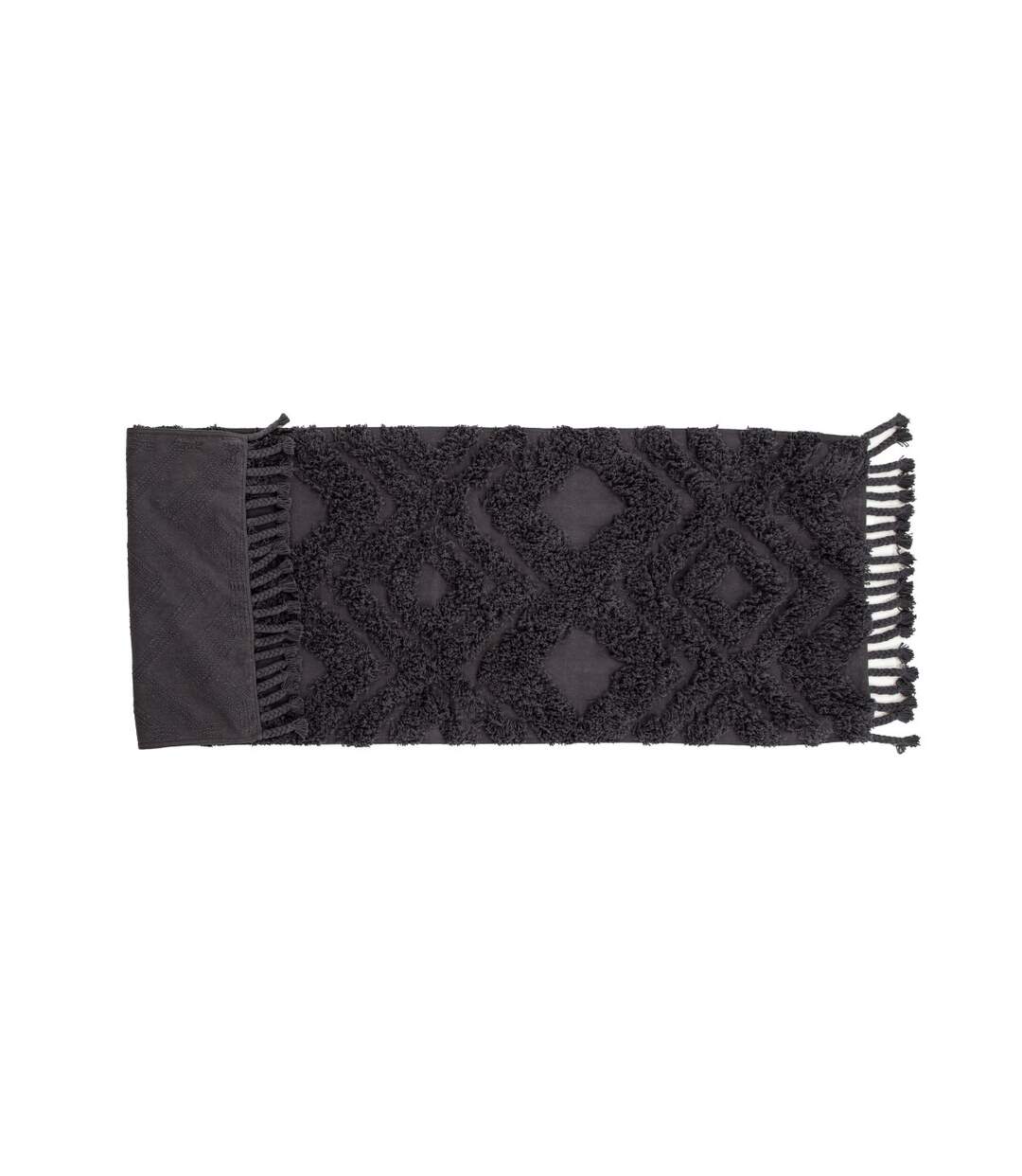 Tapis de Couloir Tufté Hilma 70x200cm Gris Foncé-2