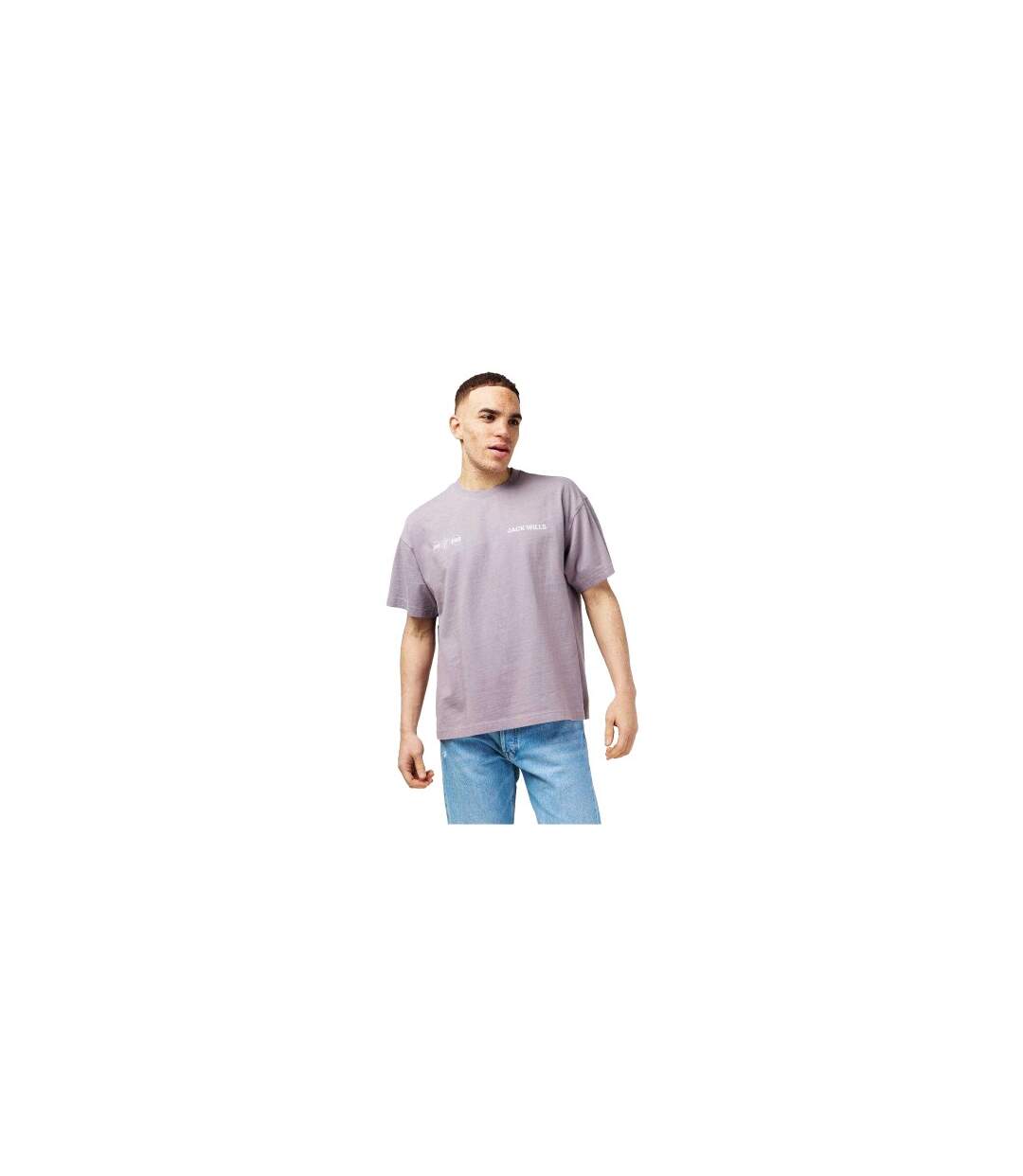 T-shirt Multi Hit Homme Lilas Foncé Jack Wills-1
