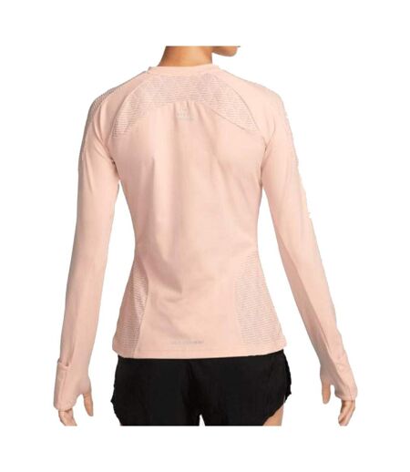 T-shirt Manches Longues Rose Femme Nike Dfadv - L