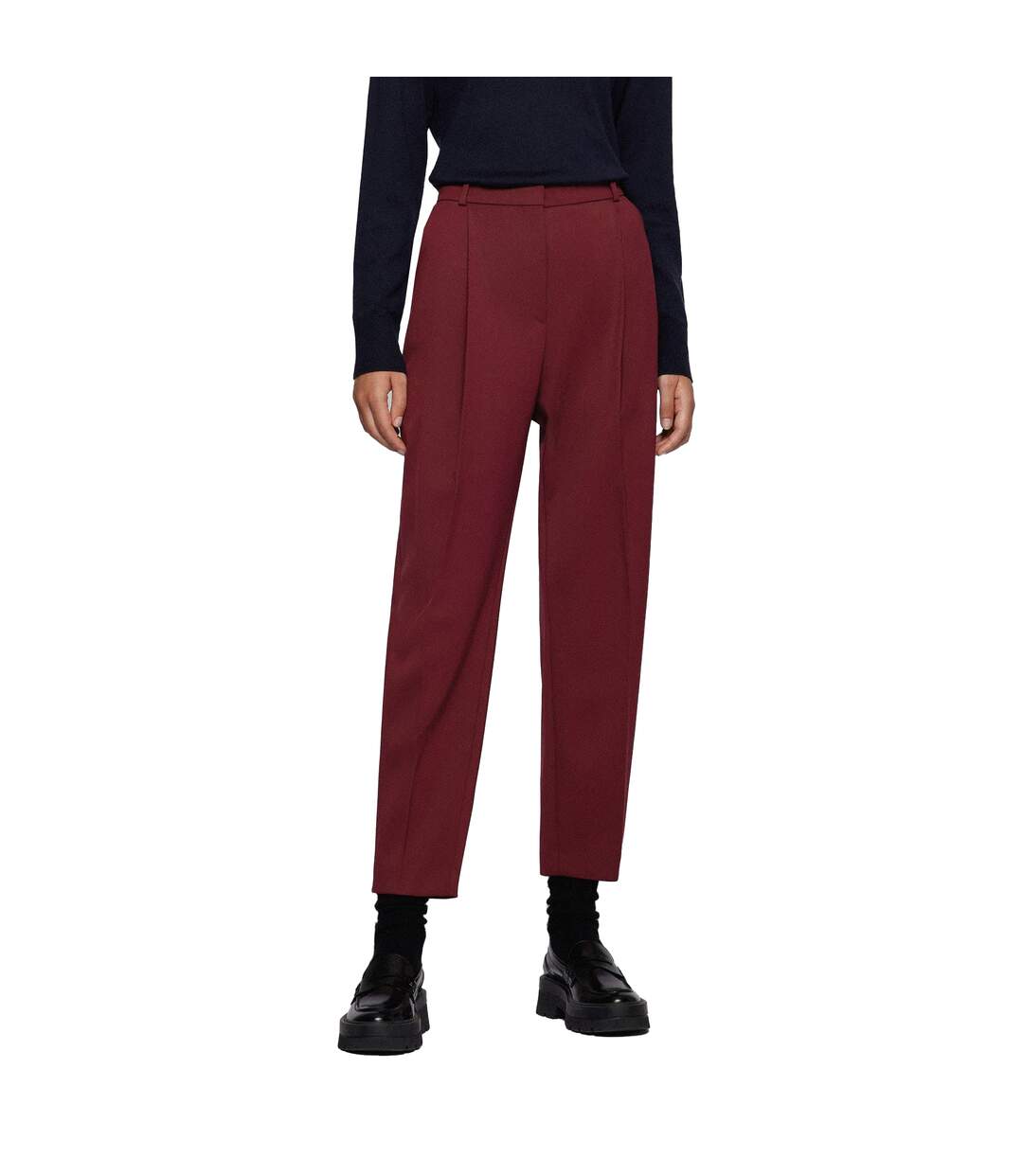 Pantalon Tedah Femme Rouge Boss-4