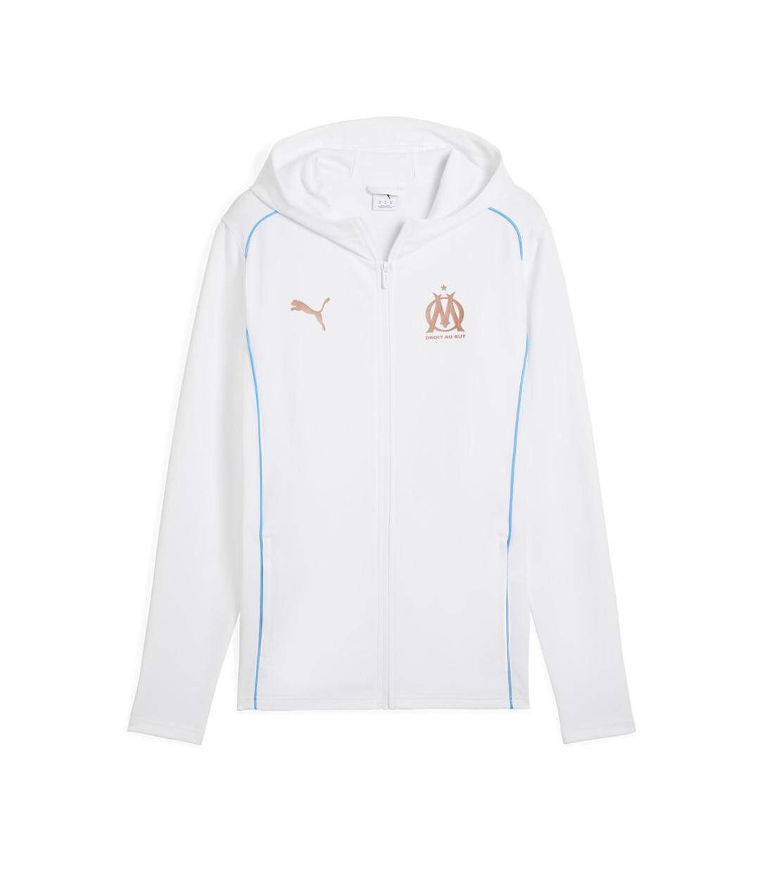OM veste de survêtement blanche homme puma 24/25-1