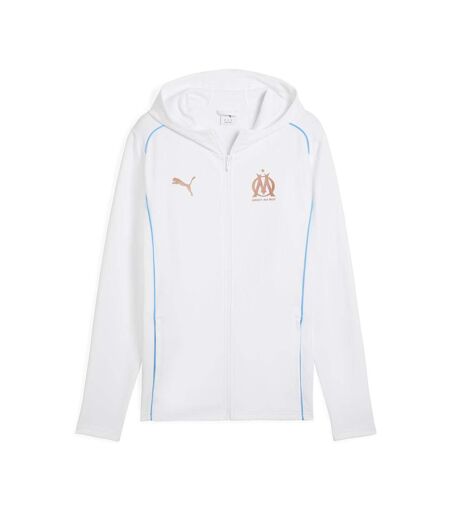 OM veste de survêtement blanche homme puma 24/25