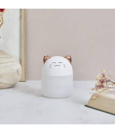 Diffuseur de Parfum LED Chat 200ml Blanc