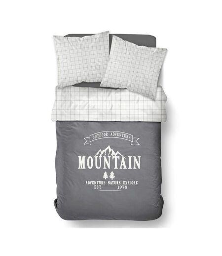 Parure de lit imprimé a carreaux coton today mountain 220x240