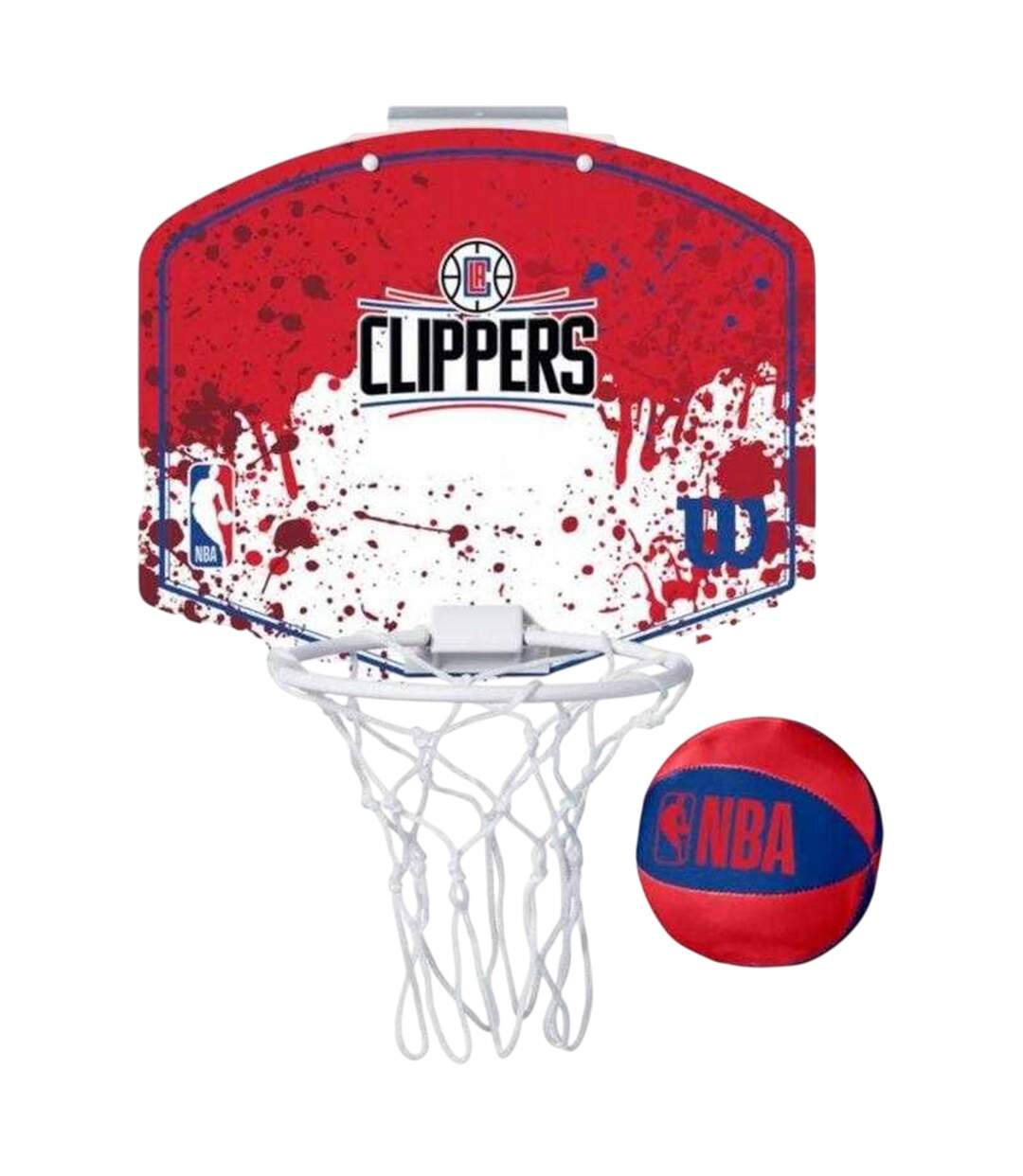 Ensemble De Mini Panier De Basket Taille Unique Rouge Los Angeles Clippers-1