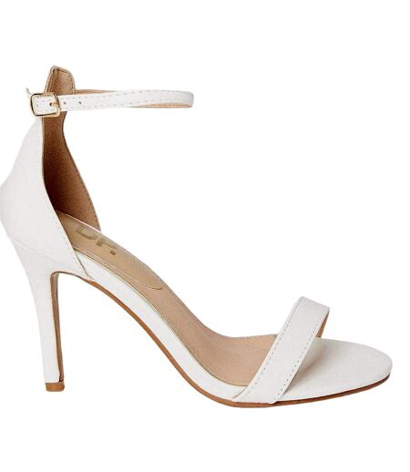 Womens/ladies tyla wide stiletto heel sandals white Dorothy Perkins