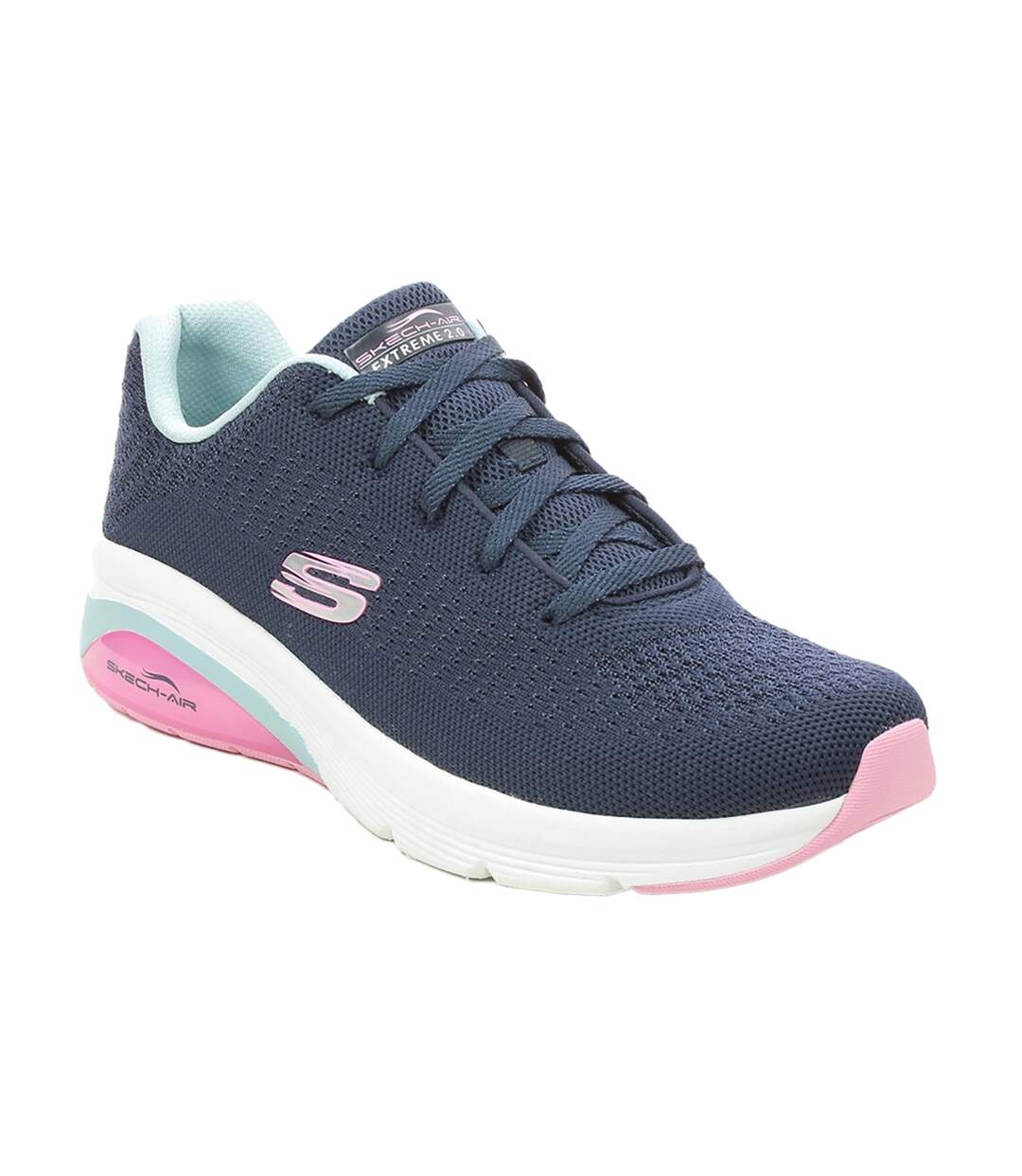 Skechers Womens/Ladies Skech-Air Extreme 2.0 Classic Vibe Sneakers (Navy/Light Blue) - UTFS8583