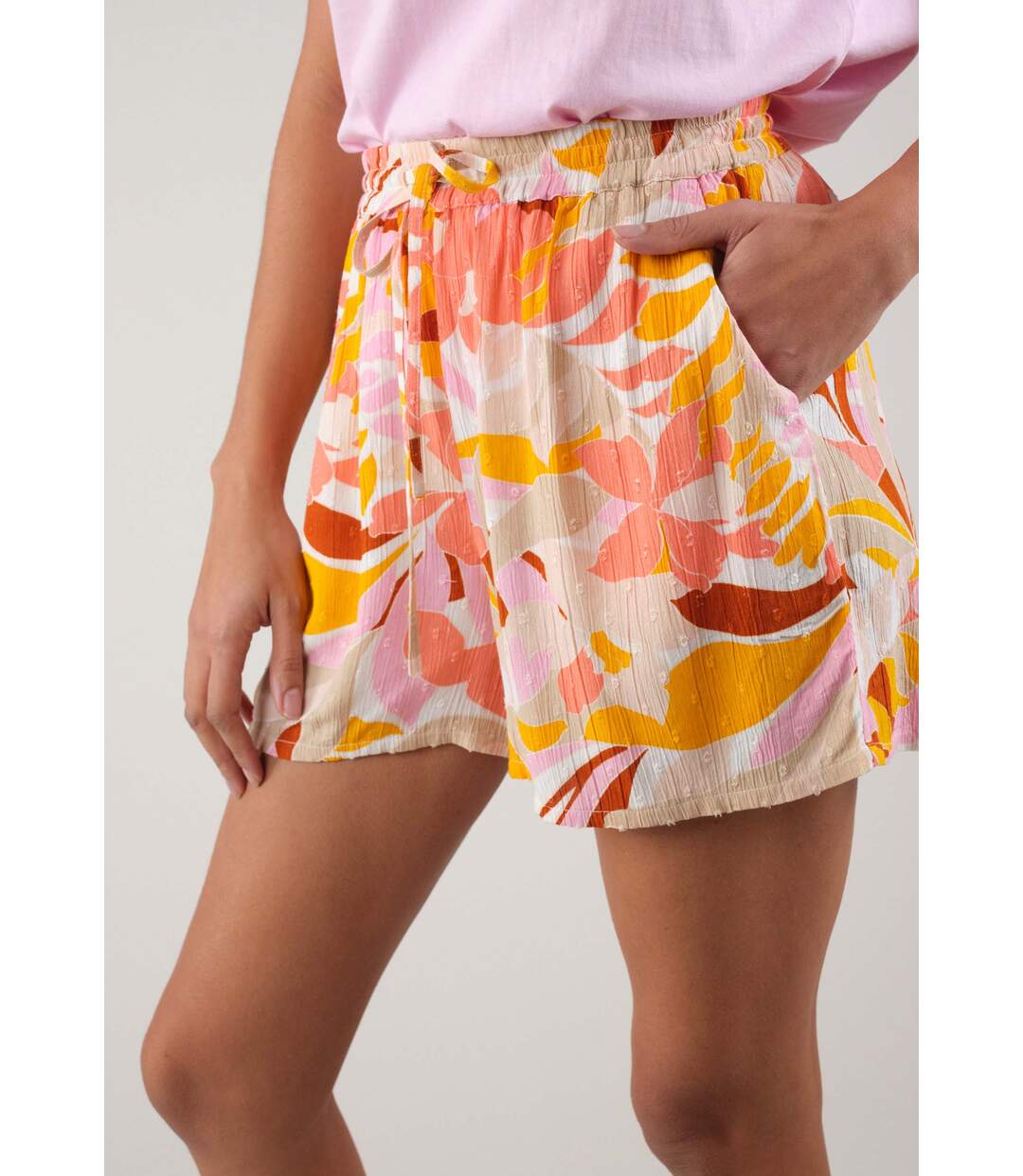 Short à imprimé floral pour femme ARILA-3