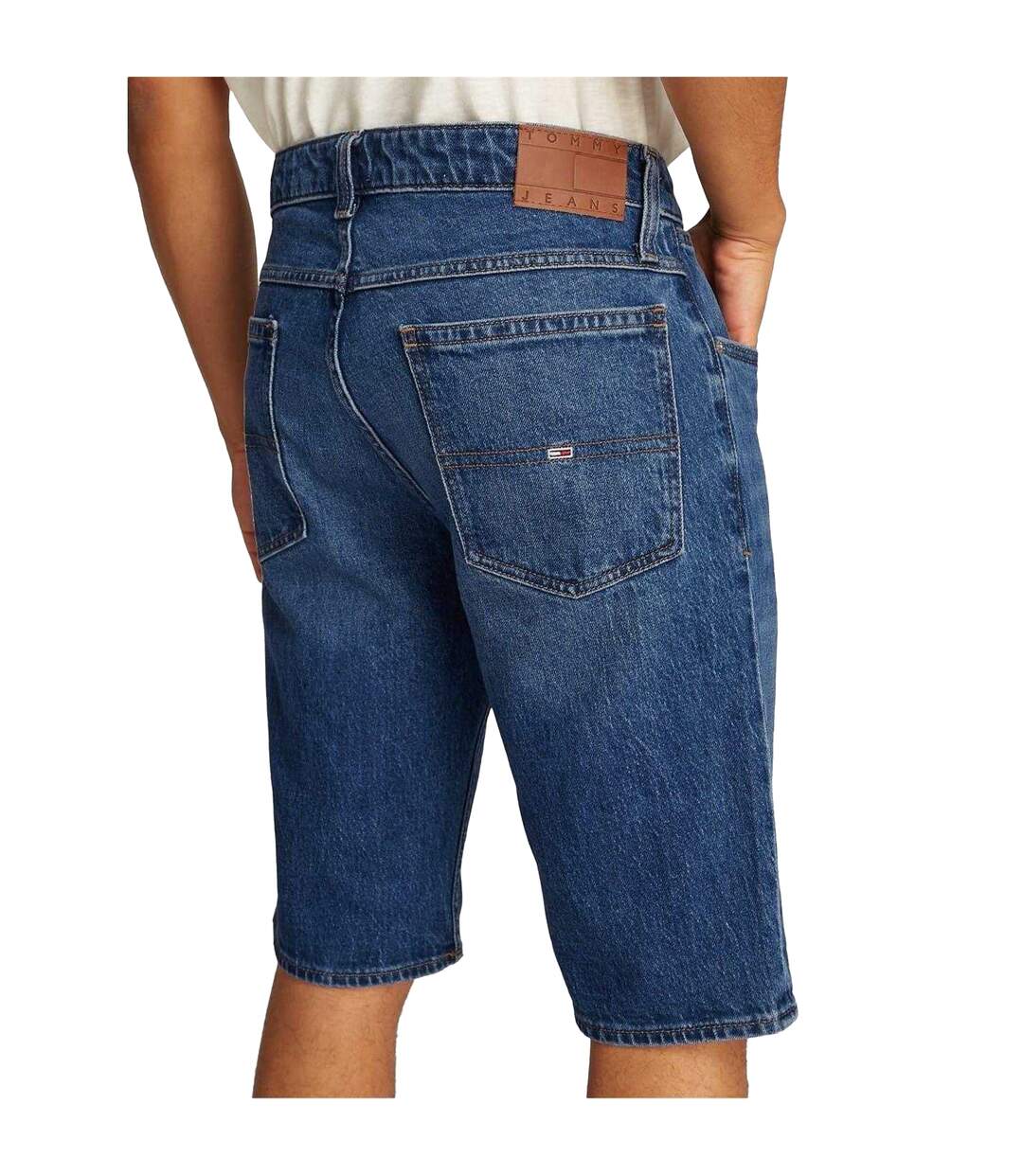 Mens Ronnie Denim Shorts Dark Denim Tommy Jeans-4
