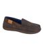 Mens neville slippers brown Zedzzz