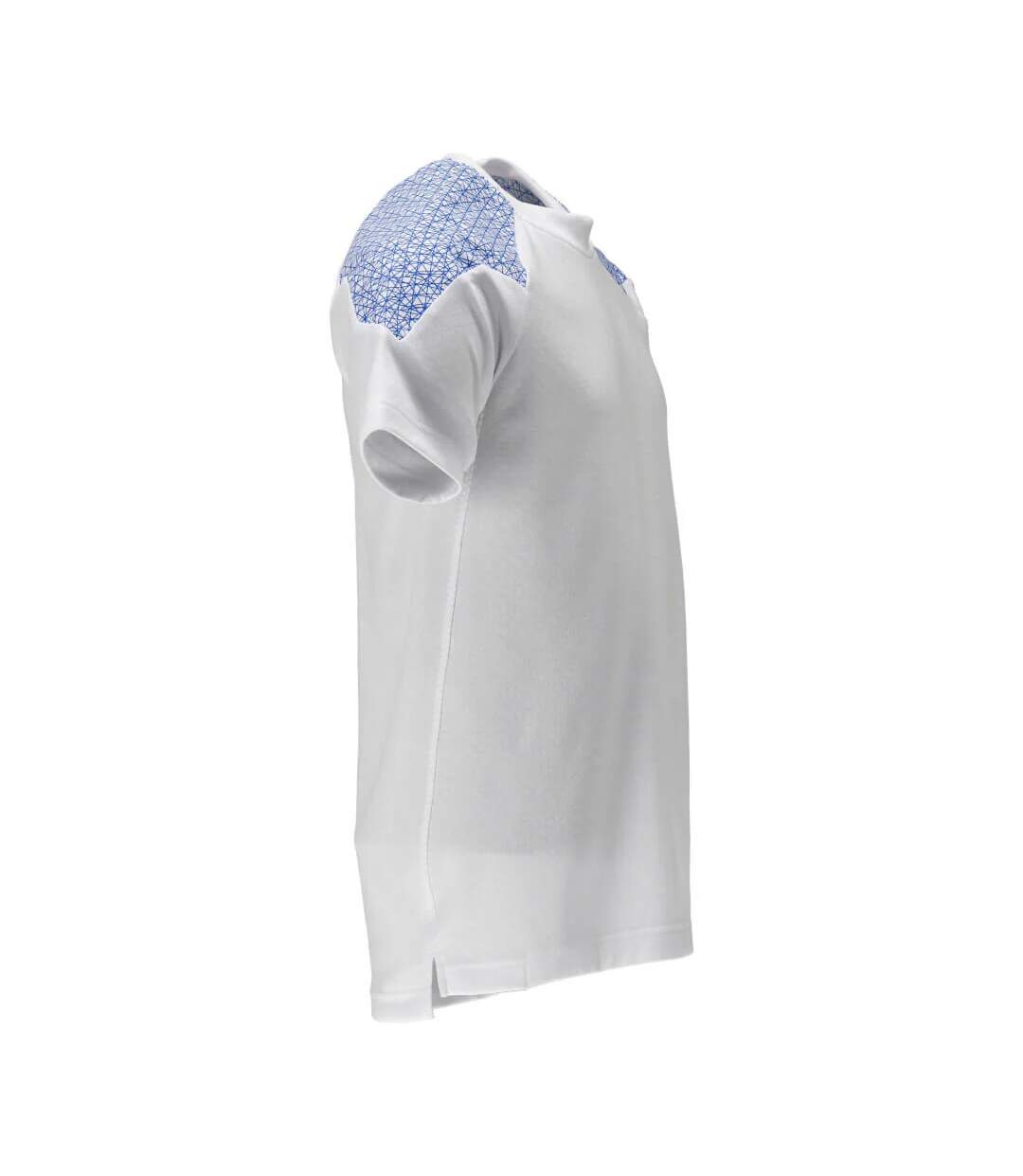 Mens Food & Care Short-sleeved T-shirt White Azure Blue Mascot-4