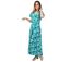 Robe longue été en viscose ARETHA couleur bleu estival Coton Du Monde-1