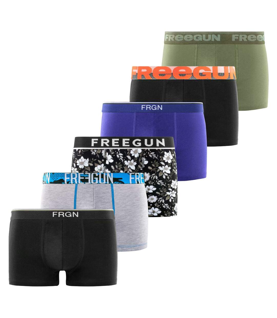 Pack Surprise de 6 Boxers coton homme Freegun-2