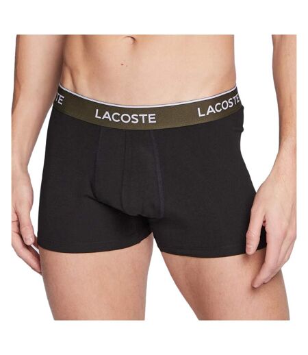 x3 Boxers Noirs Homme Lacoste 5H3401 - M