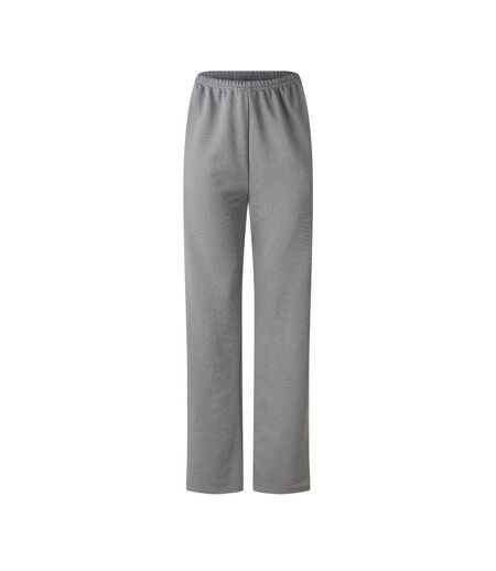 Womens/ladies Embroidered Logo Wide Leg Sweatpants Wolf Grey Sisters And Seekers