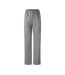 Womens/ladies Embroidered Logo Wide Leg Sweatpants Wolf Grey Sisters And Seekers-2
