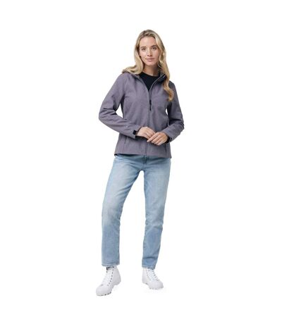 Womens/ladies Makalu Recycled Polyester Soft Shell Jacket Vulcano Heather Grey Iqoniq