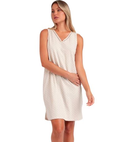 Chemise de nuit sans manches Organic Dots Admas