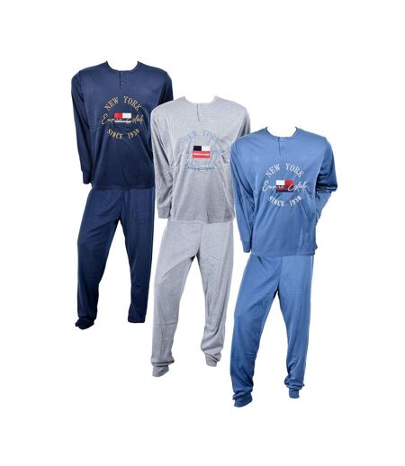 Pyjama Homme Long SWEET SECRET Q2752 NEW YORK GRIS