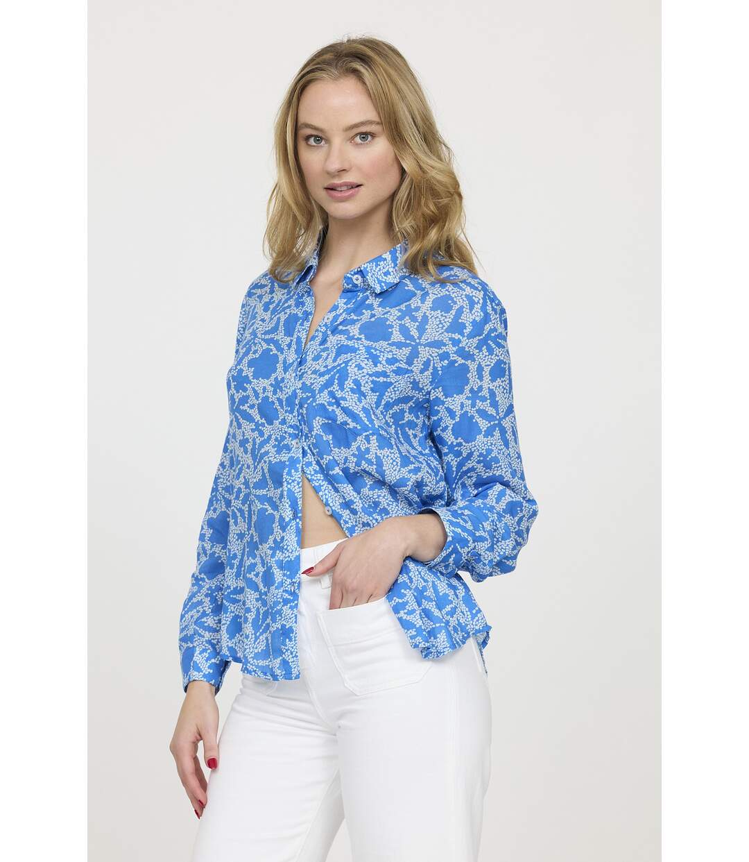 Chemise manches longues coton loose DOUPLA-1